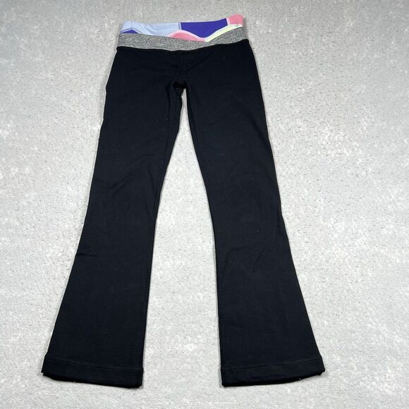 Ivivva by Lululemon Girls Flare Legging Pants Size 10 Black - Picture 1 of 12